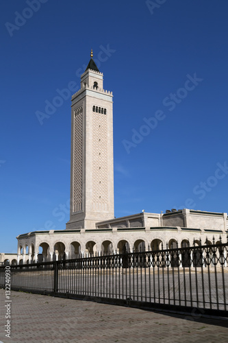 Malik Ibn Anas Mosque or El Abidine Mosque in Carthage, Tunis, Tunisia
