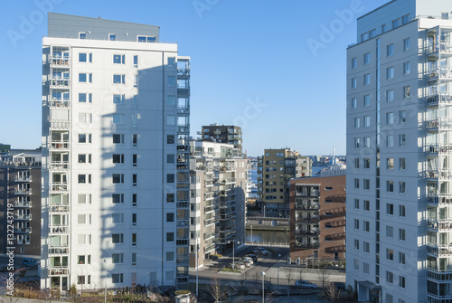 Modern residential area in Gothenburg