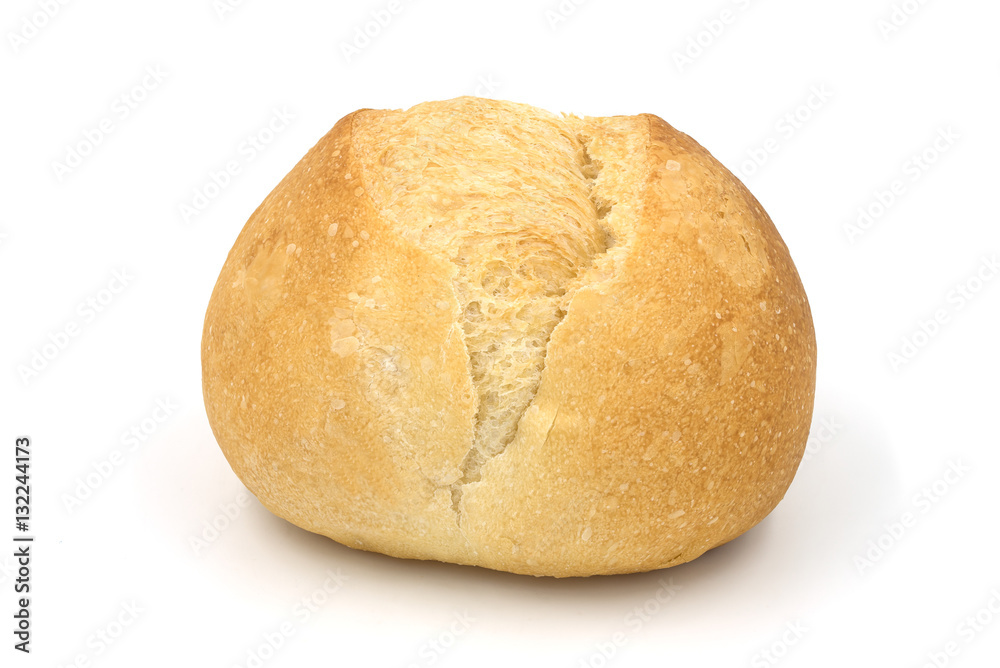 Fresh bread isolated on white background