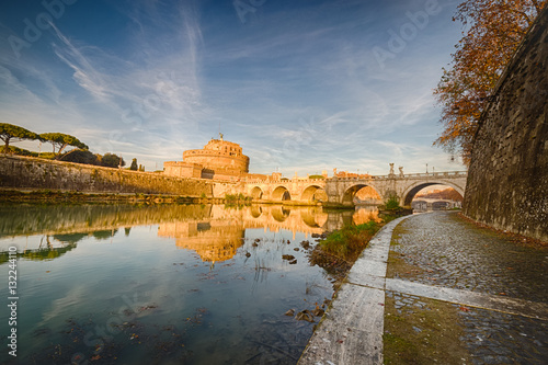 Bridge over river in Rome