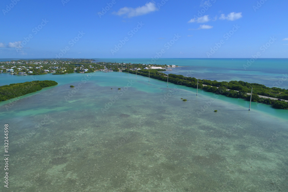 Aerial photo of the Florida Keys