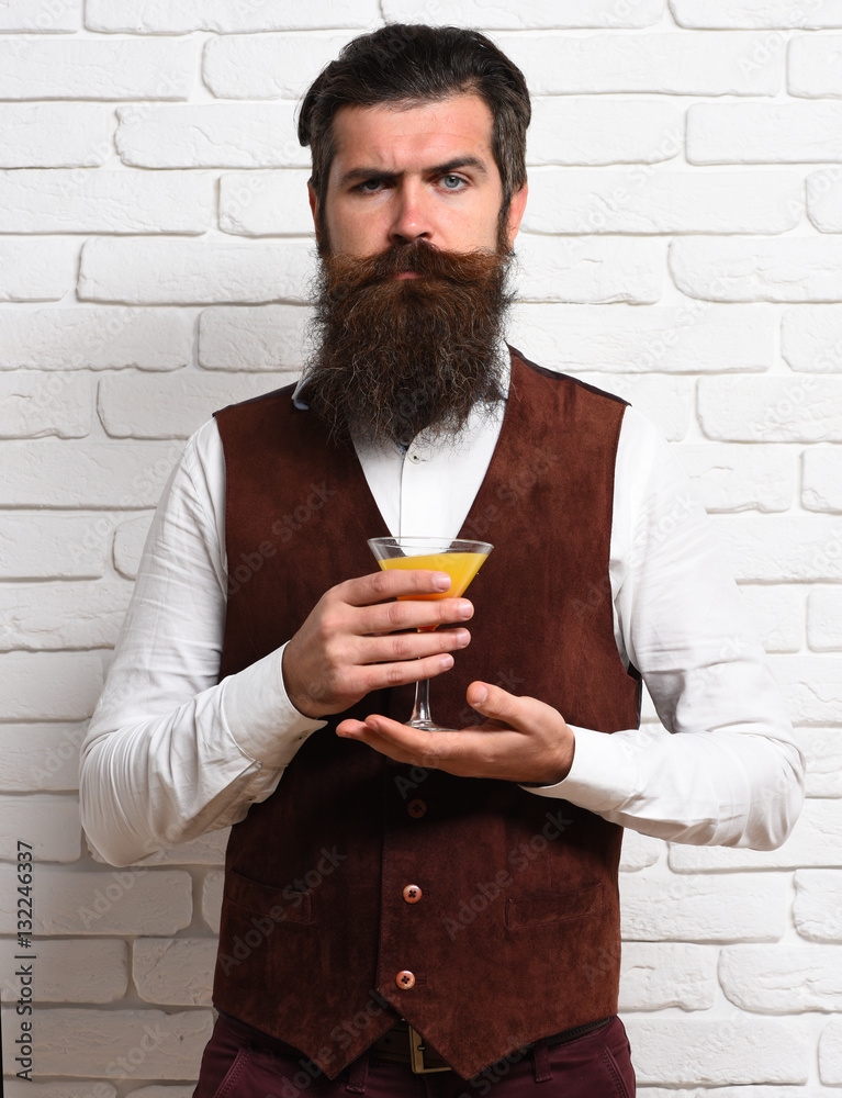Fototapeta premium serious handsome bearded man