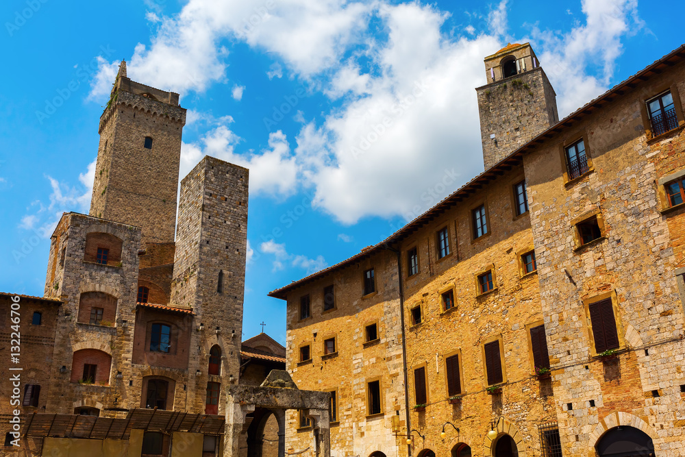 old town of San Gimignano, Italy