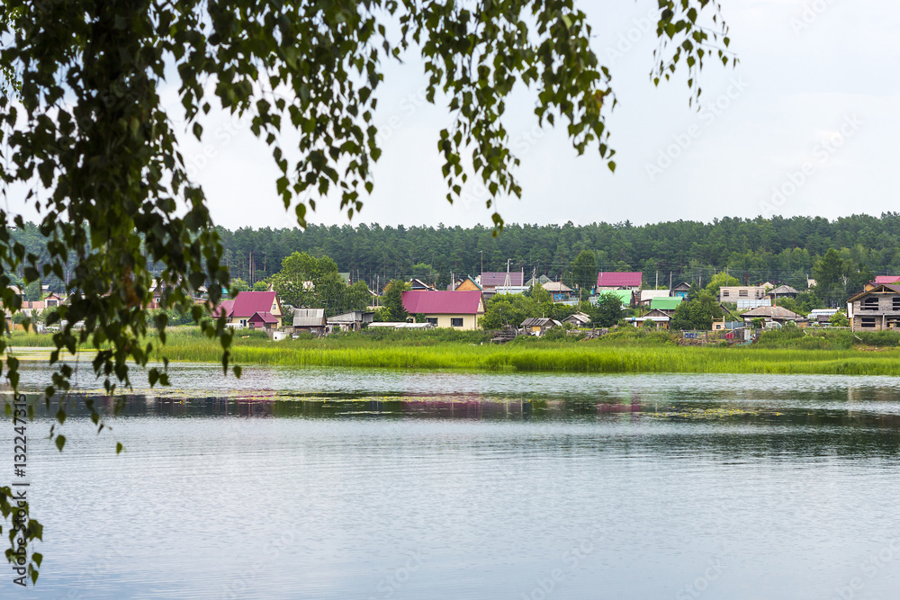 Village summer landscape. Siberia