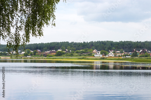 Village summer landscape. Siberia photo