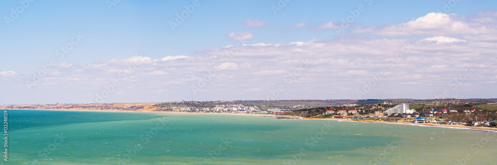 panorama of sea coast