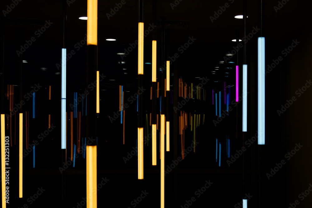 with a beautiful background of led lamps with a beautiful background of led lamps