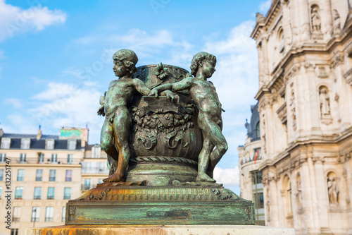 historic sculptures in Paris, France