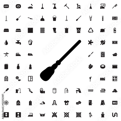 mop icon illustration