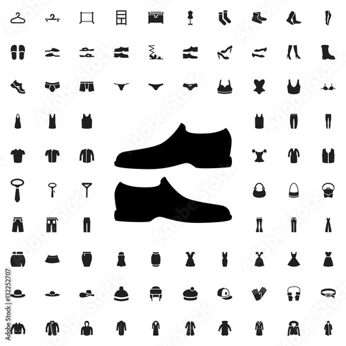 man shoe icon illustration