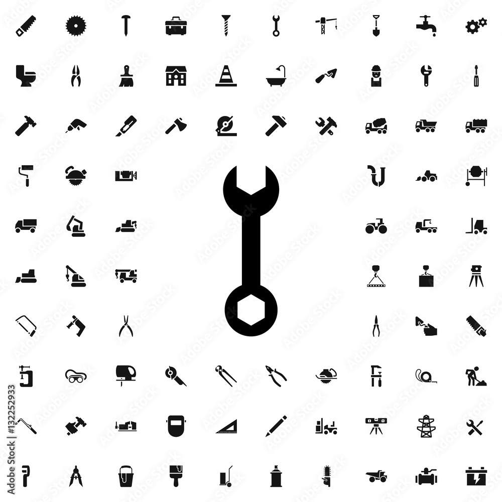 Fototapeta premium wrench icon illustration