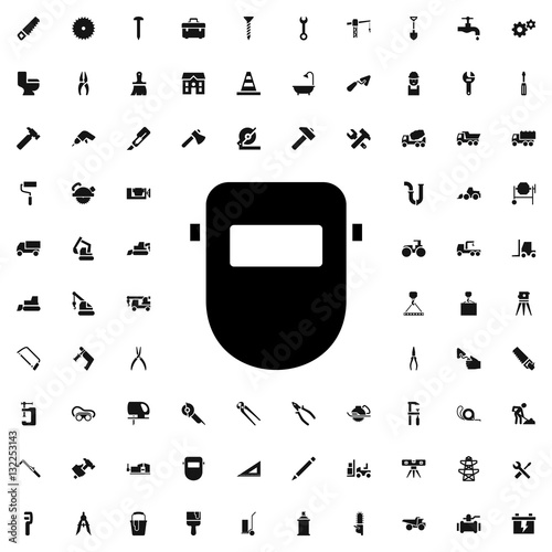 welder mask icon illustration