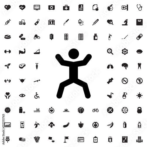 squat icon illustration