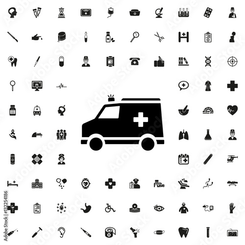 ambulance icon illustration