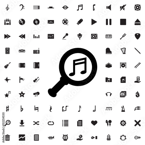 serach music icon illustration