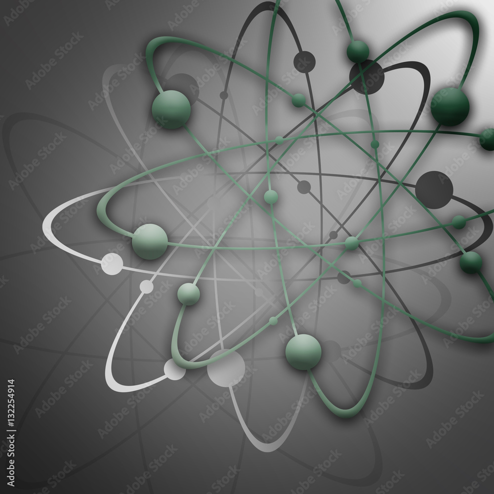 Global Network On Silver Background Global Network On Silver Background