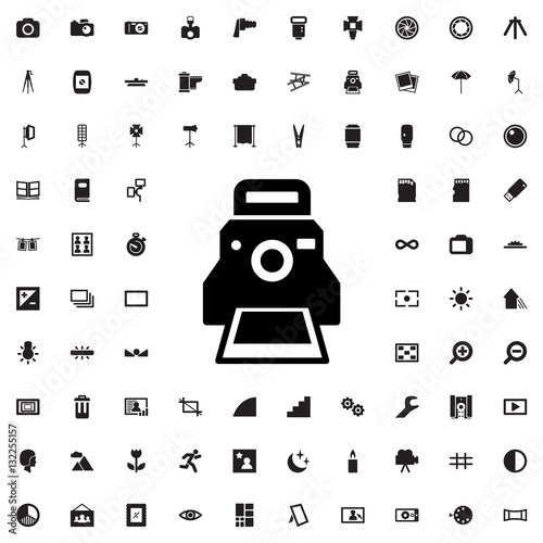camera printing photo icon illustration