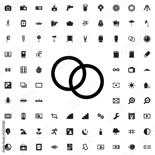 camera lense icon illustration