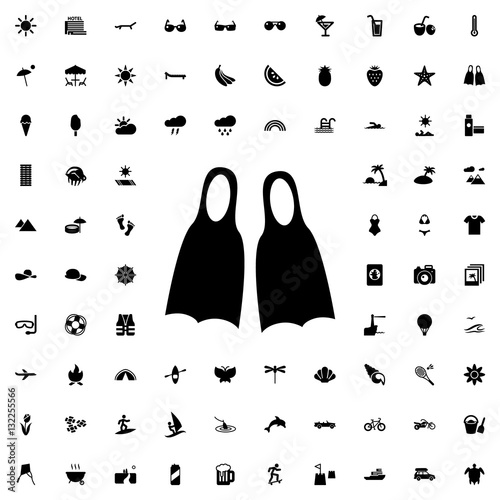 flippers icon illustration