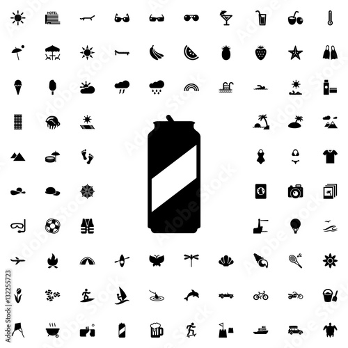 beer can icon illustration