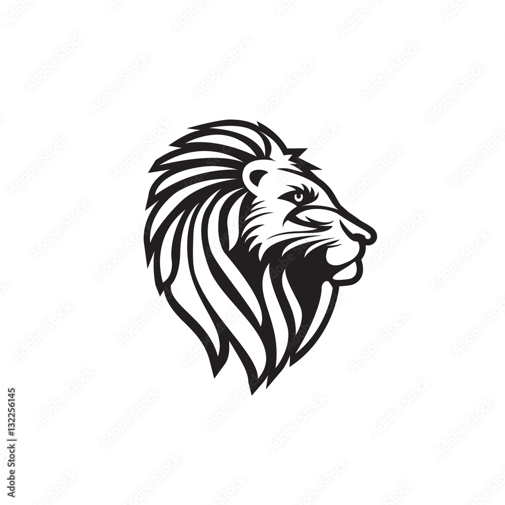 Lion head vector logo