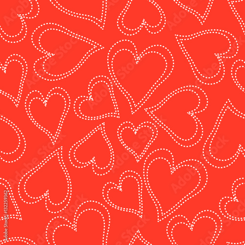 Valentine's day pattern with heart