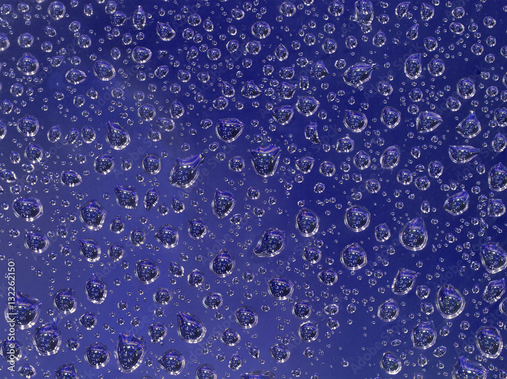 blue background from small drops