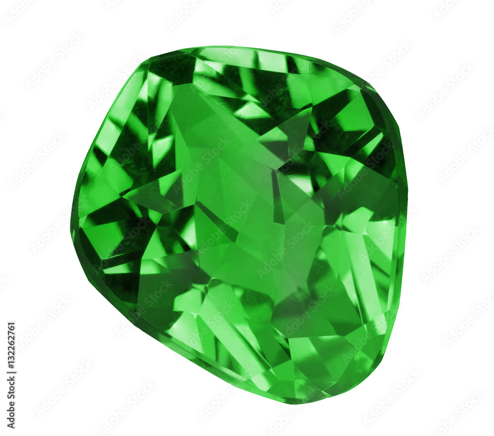 dark green emerald isolated gem dark green emerald isolated gem