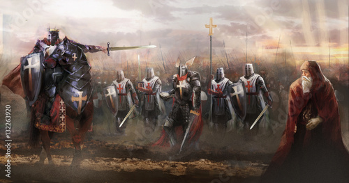 Dekoracja na wymiar  crusaders-marching-to-concord-enemy