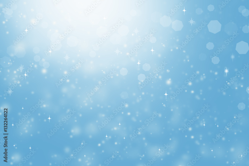 Abstract blurred blue background, light, stars, bokeh Abstract blurred blue background, light, stars, bokeh