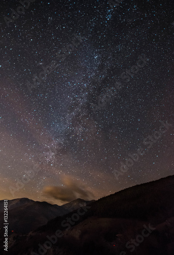 Milk way as seen from Forca d'Acero, Italy