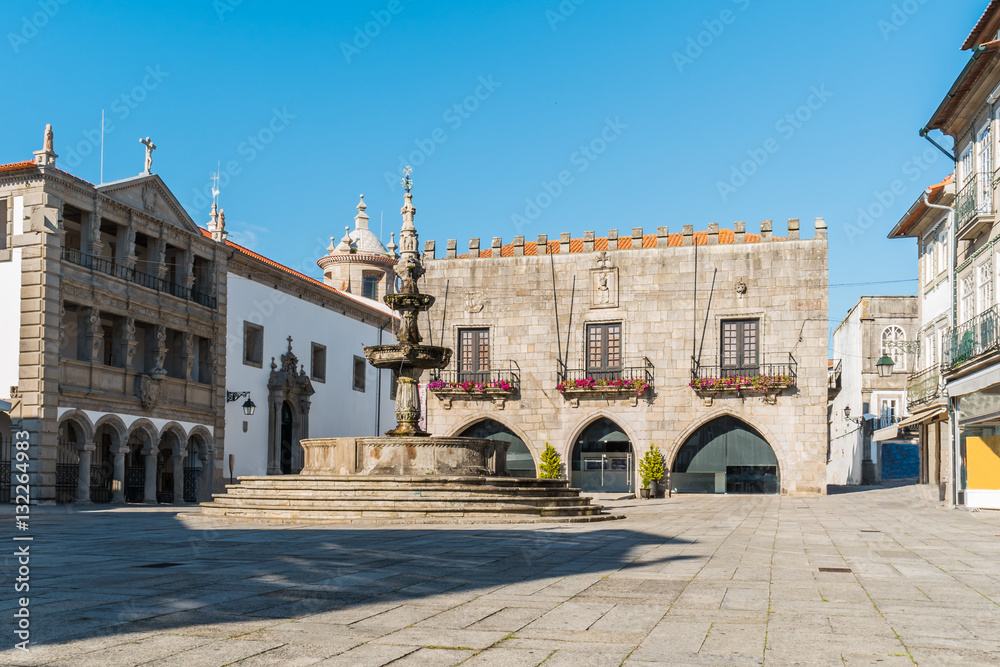 Famous Town Hall at the Praca da Republica in Viana do Castelo