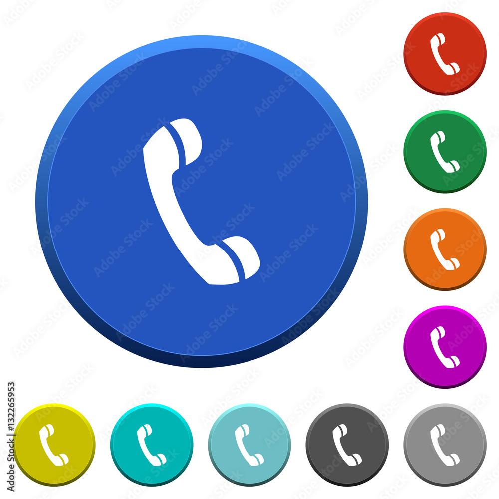 Call beveled buttons