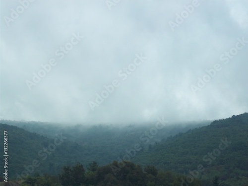 Fog Forming Over The Mountains
