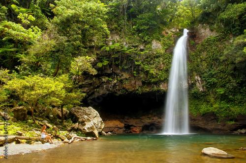 Lower Tavoro Waterfalls in Bouma National Heritage Park  Taveuni