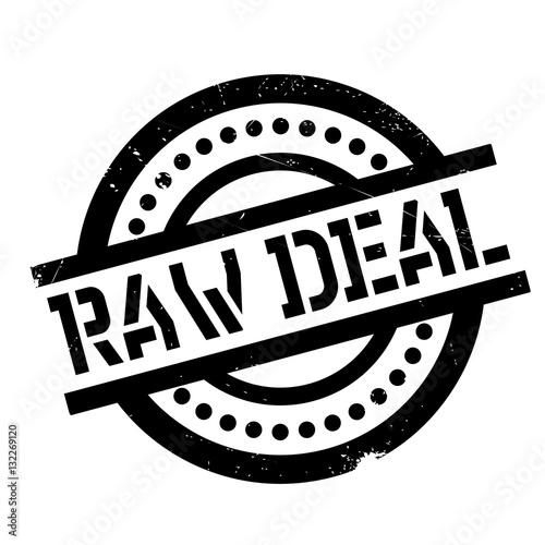 Raw Deal rubber stamp