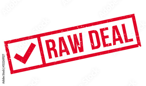 Raw Deal rubber stamp