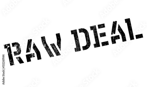 Raw Deal rubber stamp