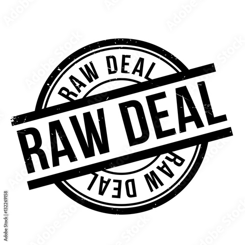 Raw Deal rubber stamp