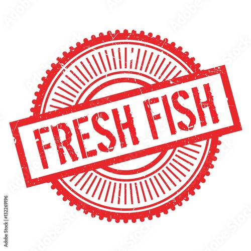 Fresh fish stamp. Grunge design with dust scratches. Effects can be easily removed for a clean, crisp look. Color is easily changed.