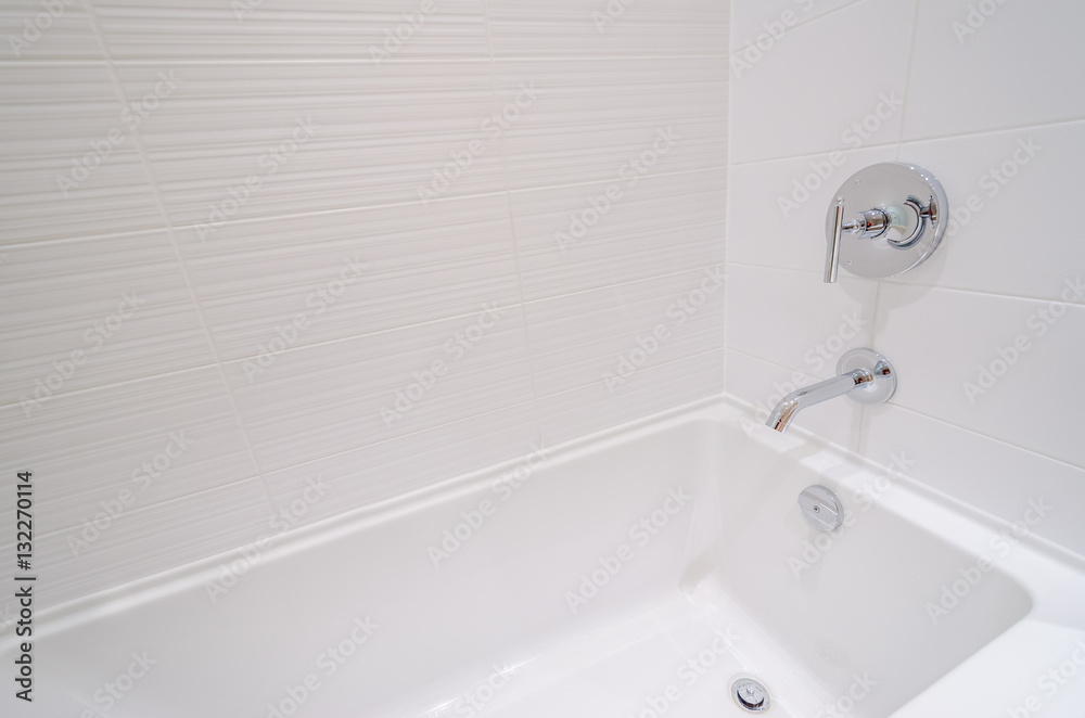Αυτοκόλλητο Luxury bathroom with a detail of bathtub.
