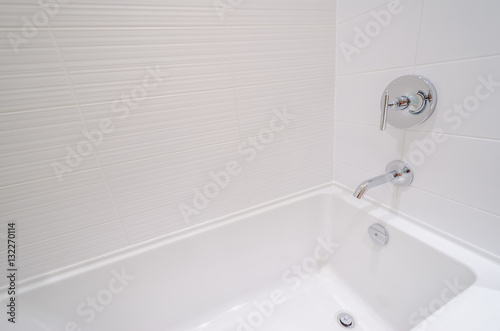 Luxury bathroom with a detail of bathtub.