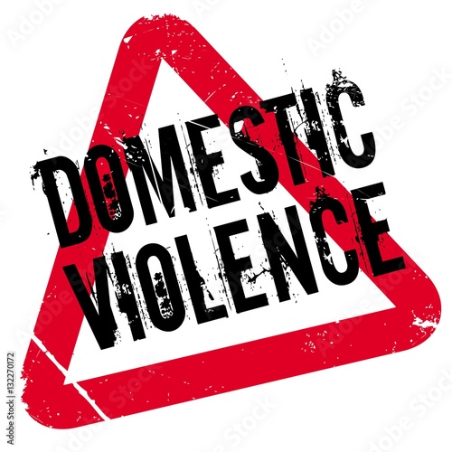 Domestic Violence rubber stamp. Grunge design with dust scratches. Effects can be easily removed for a clean, crisp look. Color is easily changed.