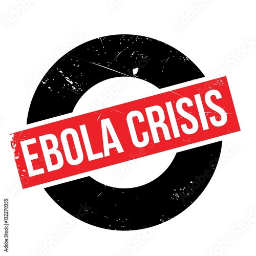 Ebola Crisis rubber stamp. Grunge design with dust scratches. Effects can be easily removed for a clean, crisp look. Color is easily changed.