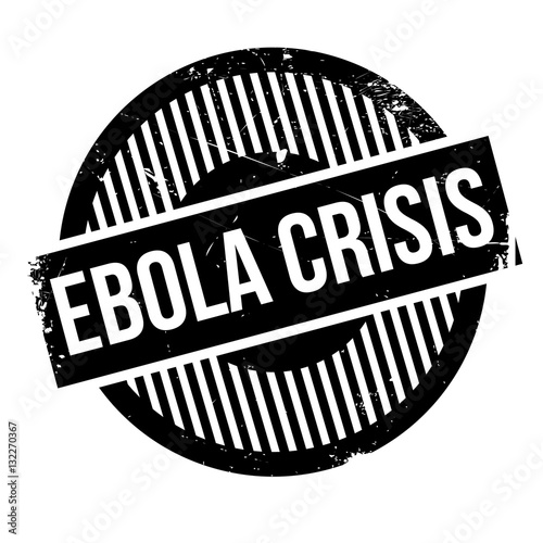 Ebola Crisis rubber stamp. Grunge design with dust scratches. Effects can be easily removed for a clean, crisp look. Color is easily changed.