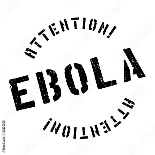 Ebola rubber stamp. Grunge design with dust scratches. Effects can be easily removed for a clean, crisp look. Color is easily changed.