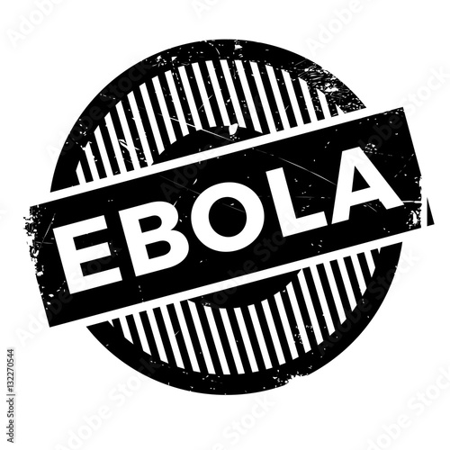 Ebola rubber stamp. Grunge design with dust scratches. Effects can be easily removed for a clean, crisp look. Color is easily changed.