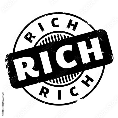 Rich rubber stamp