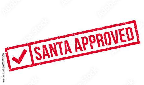Santa Approved rubber stamp