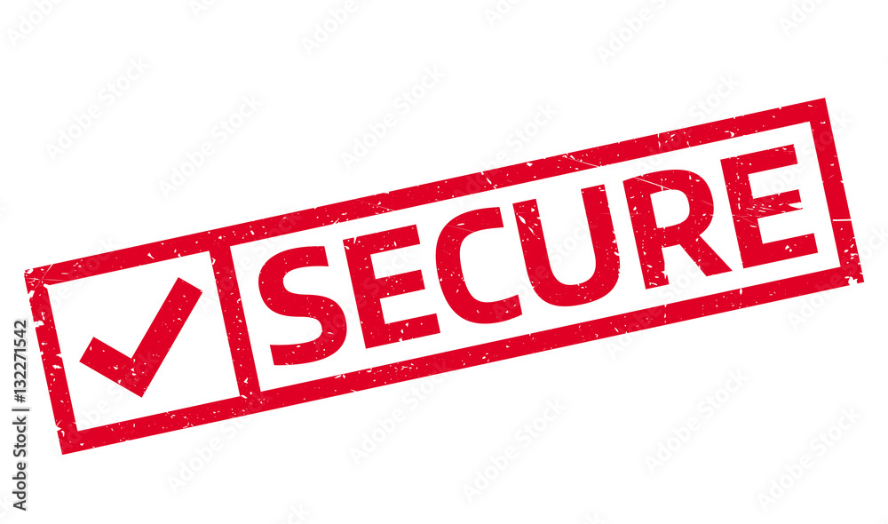 Secure rubber stamp Secure rubber stamp